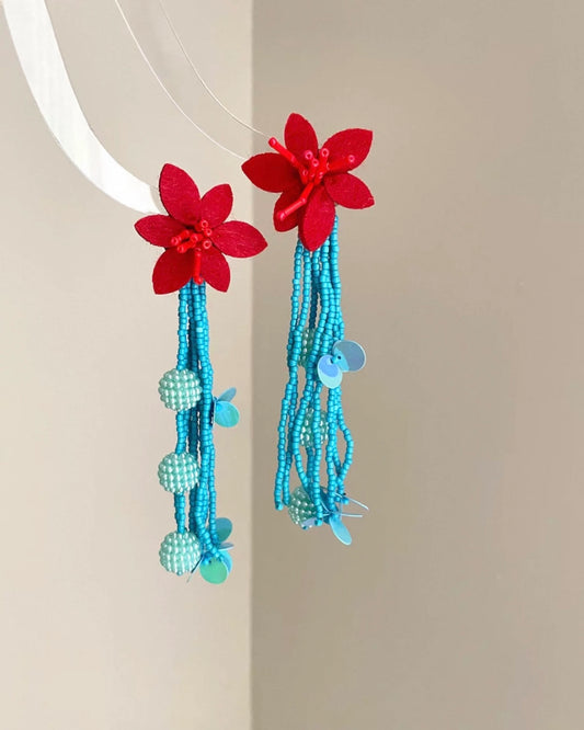 Coral Bloom Earrings