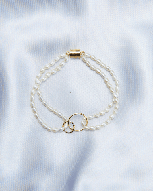 Double-ring Fine Pearl Bracelet™