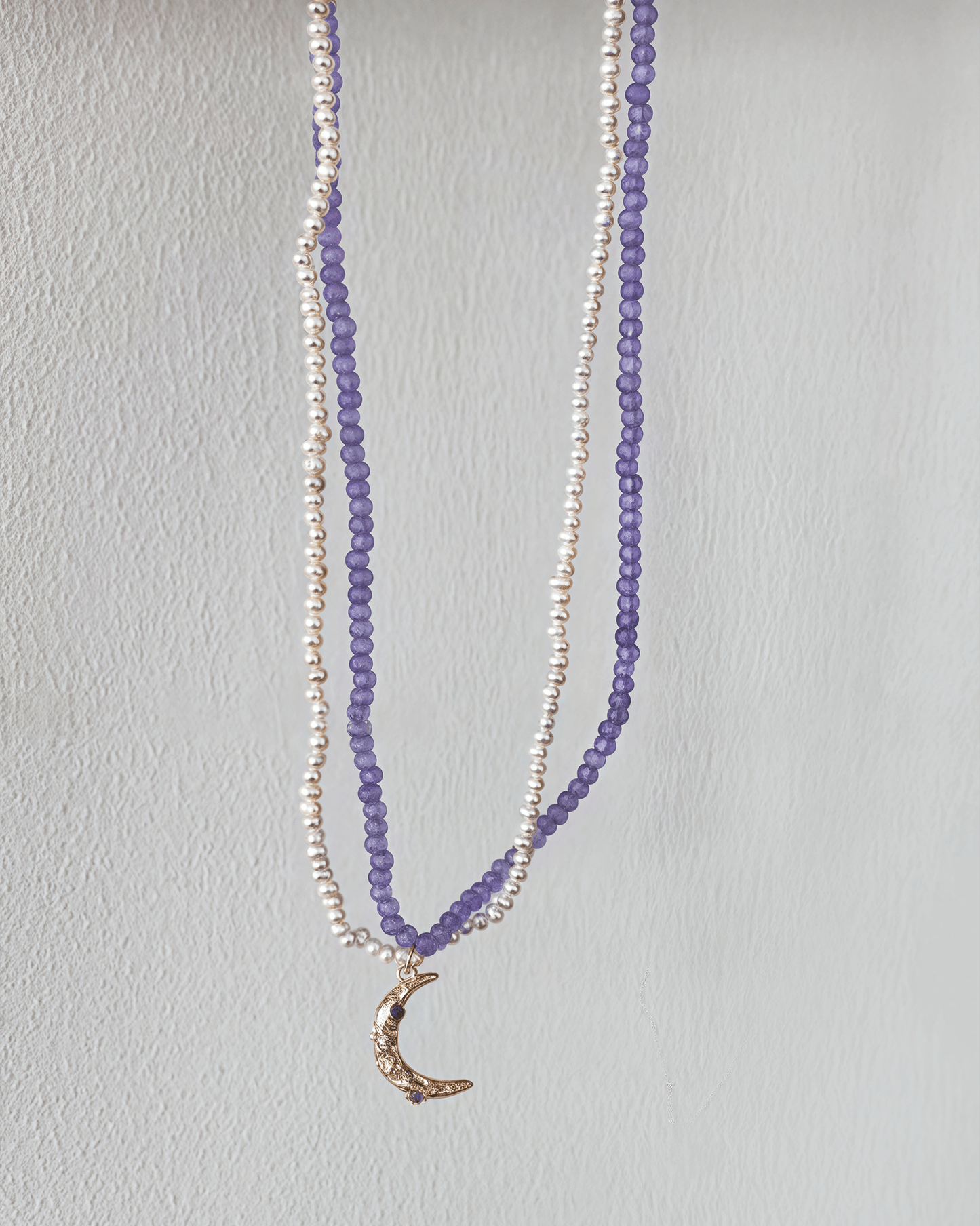 Moon Double Layers Necklace