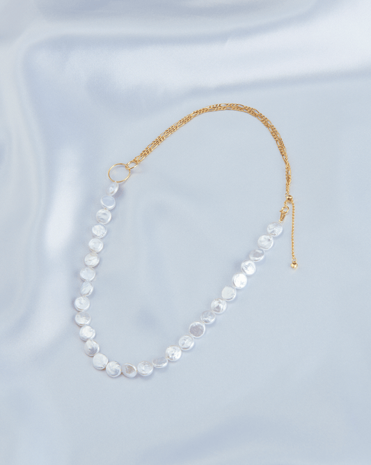 Double Loop Geometric Circle Baroque Necklace™