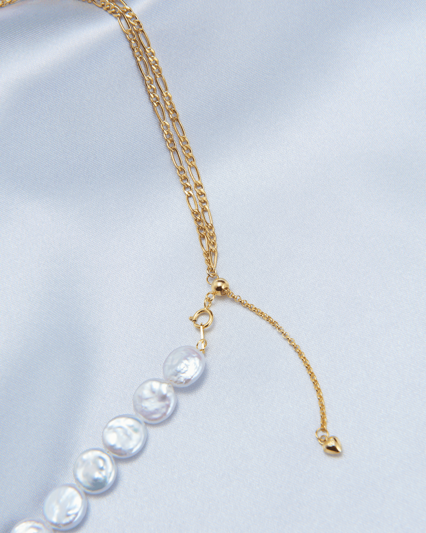 Double Loop Geometric Circle Baroque Necklace