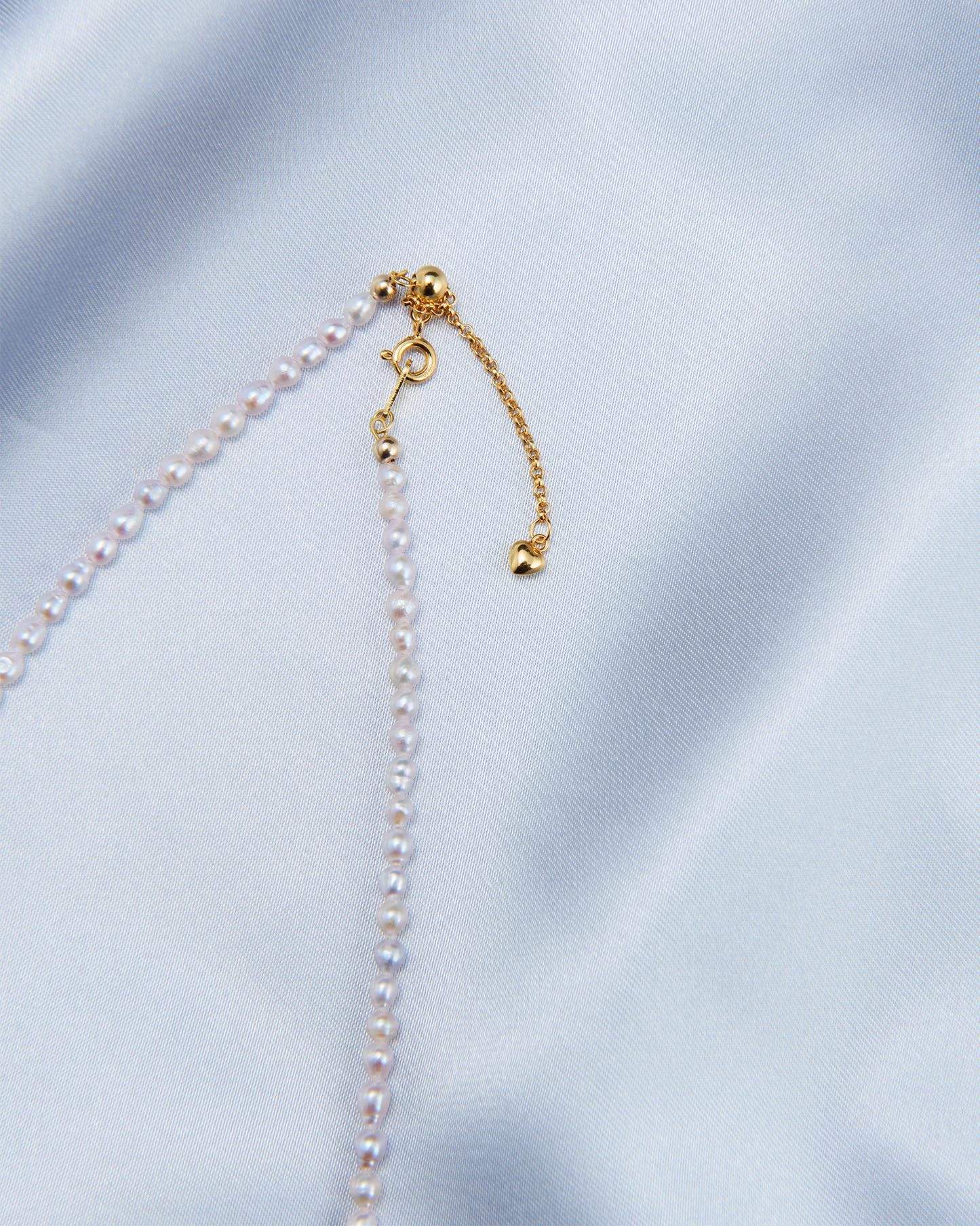 Fairy Pink Heart Pearl Necklace