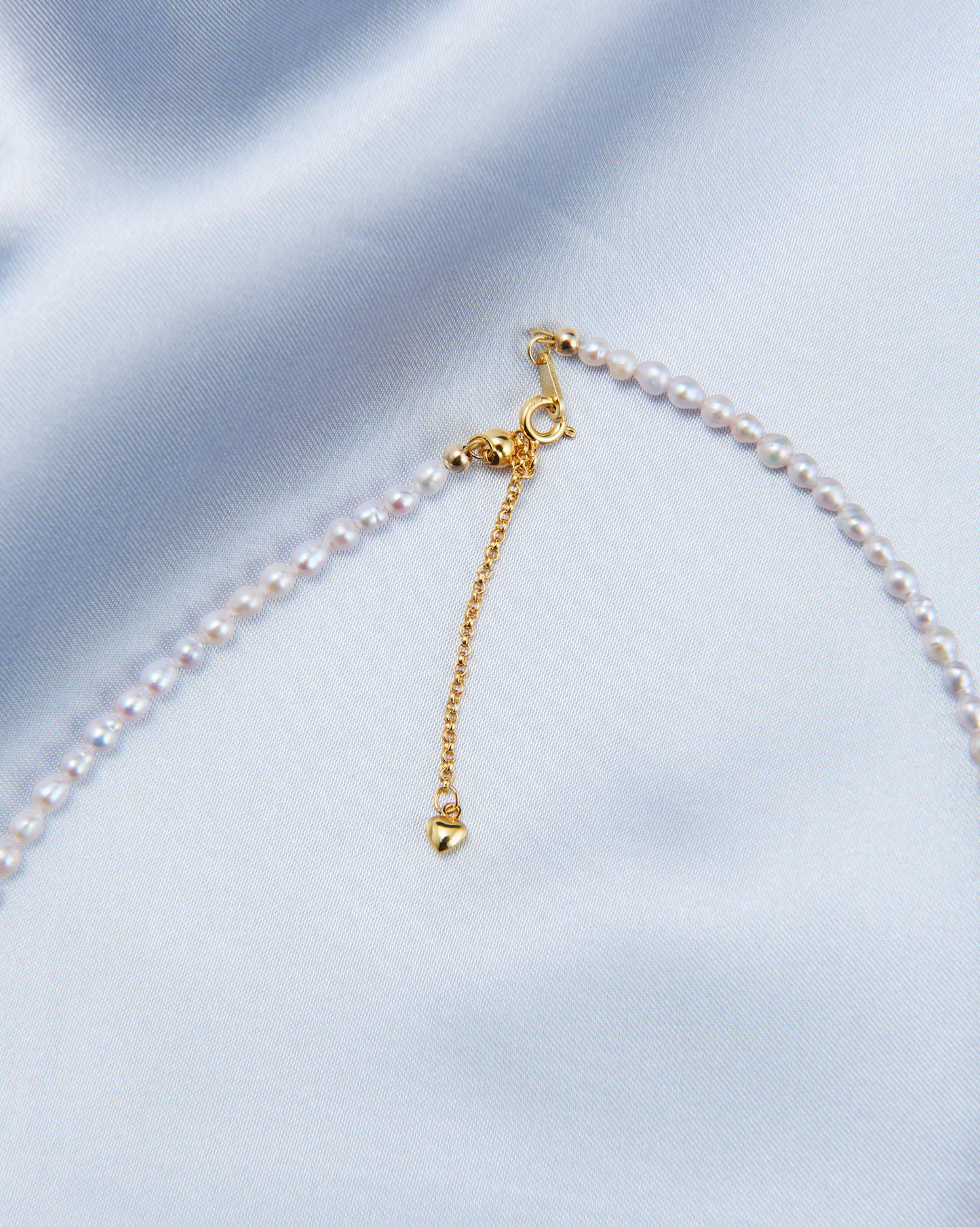 Fairy Pink Heart Pearl Necklace