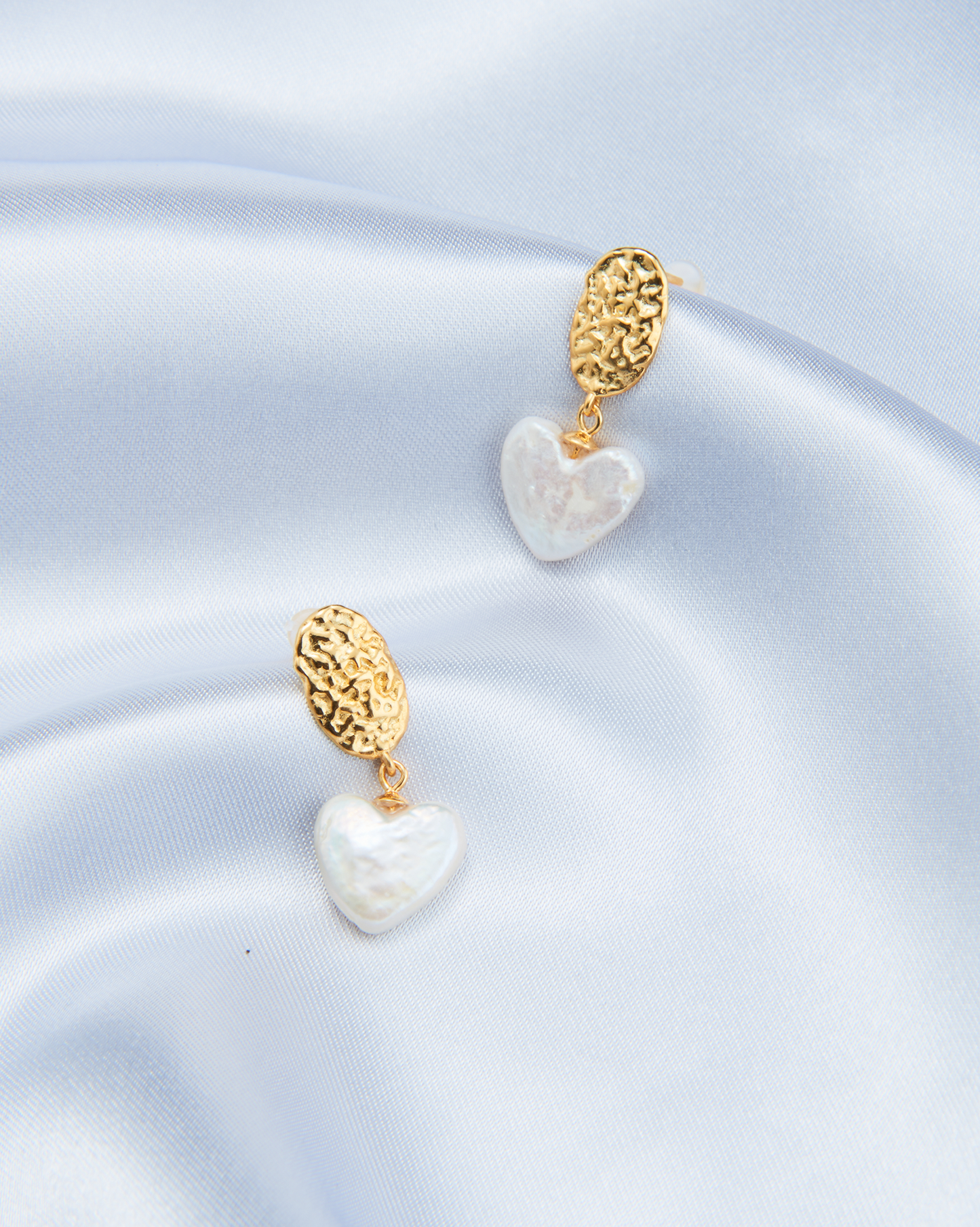 Vintage Love Heart Gold Earrings