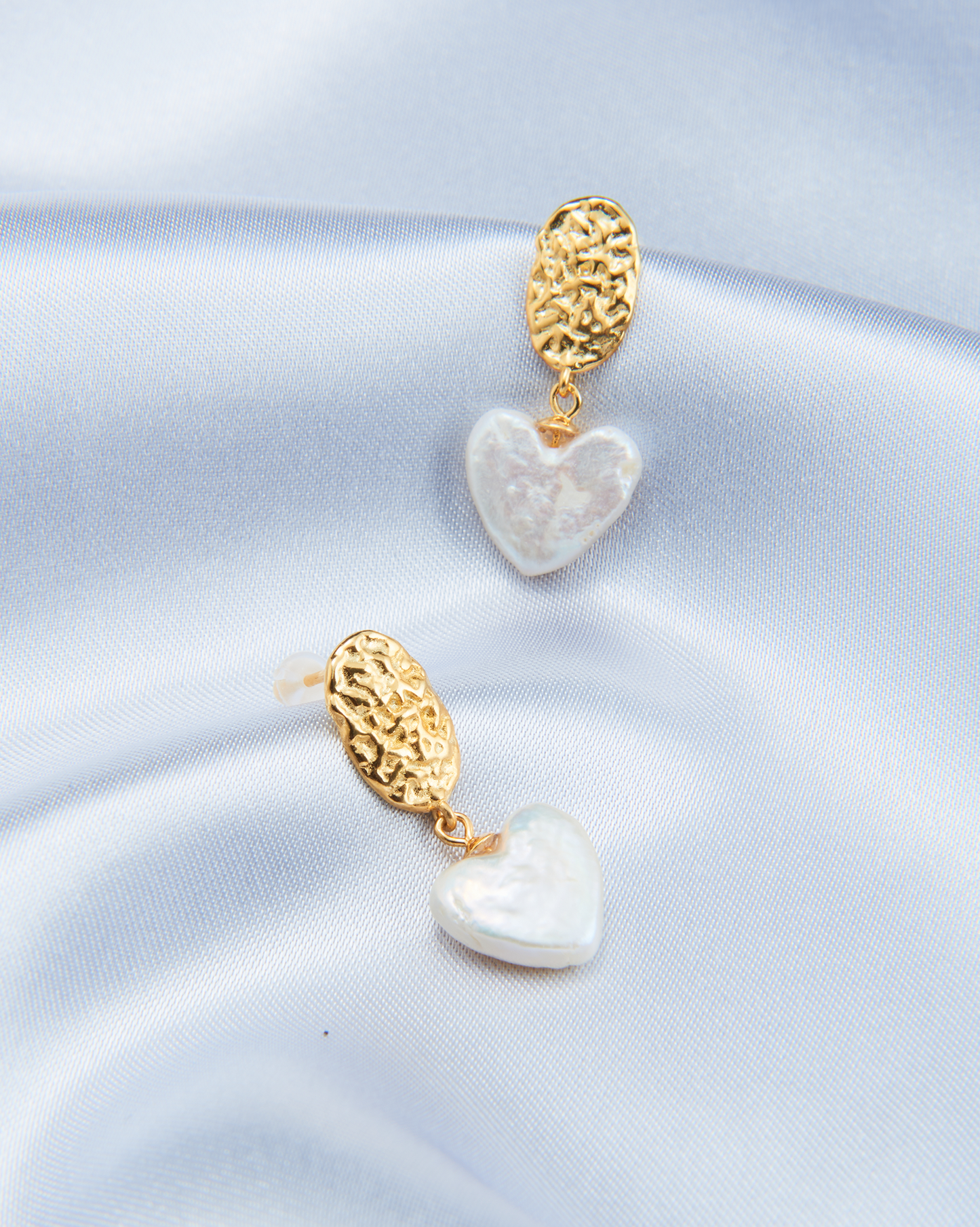 Vintage Love Heart Gold Earrings