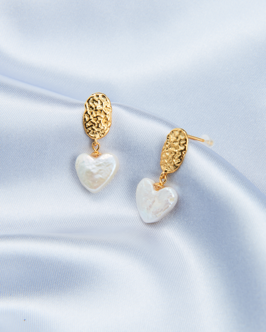Vintage Love Heart Gold Earrings™