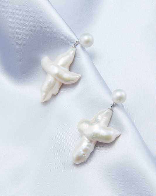 Crucifix Pearl Earrings™