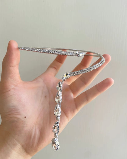 Teardrop Y Necklace
