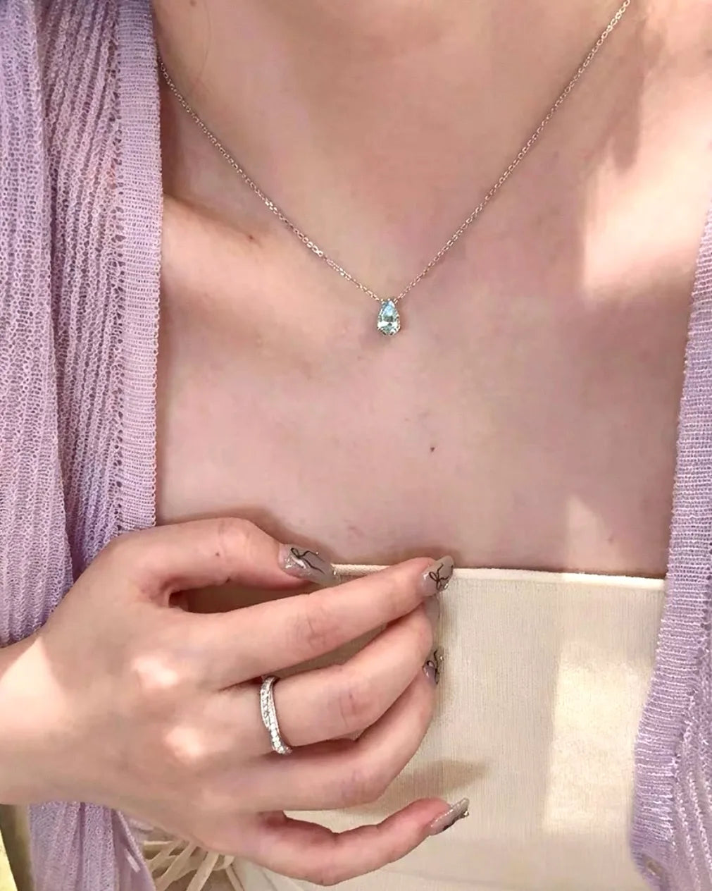 Blue Drop Necklace