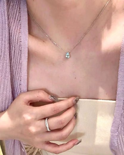 Blue Drop Necklace