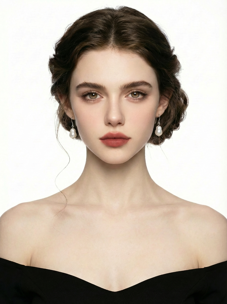 Minimal Baroque Pearl Drop Earrings™