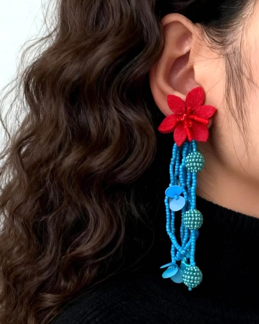 Coral Bloom Earrings
