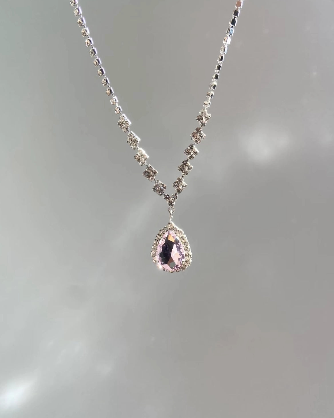 Teardrop Glow Necklace
