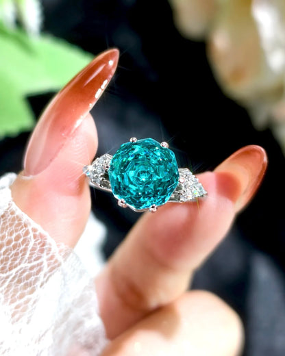 Blue Rose Zircon Set