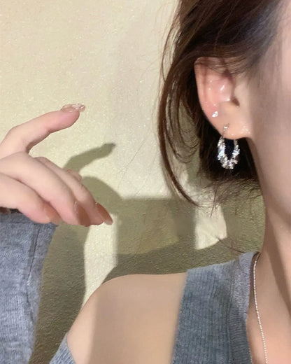 Twisted Sparkle Hoops