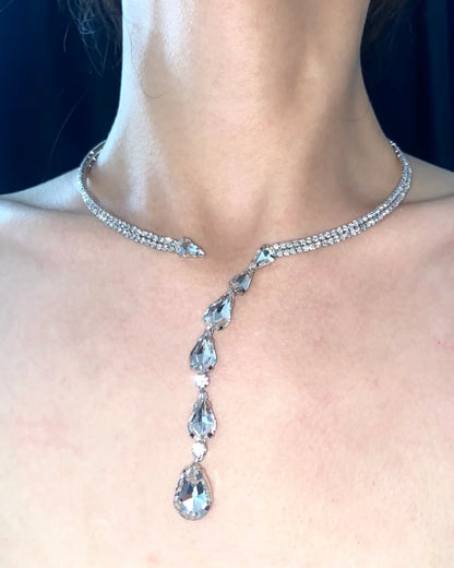 Teardrop Y Necklace