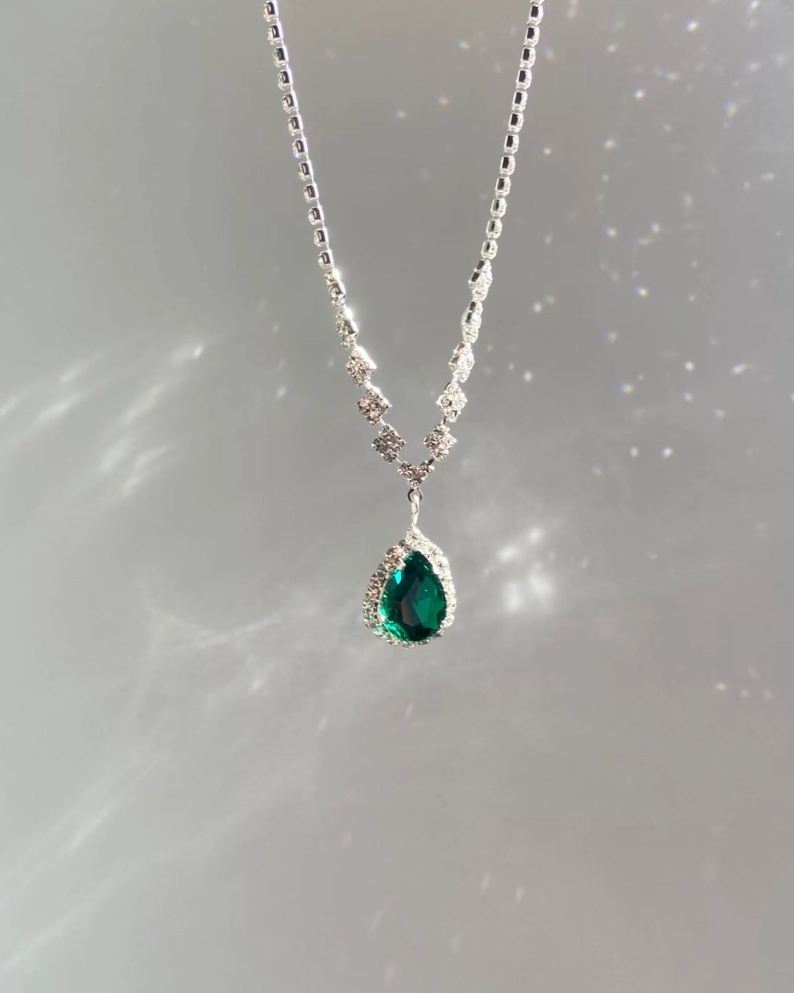 Teardrop Glow Necklace