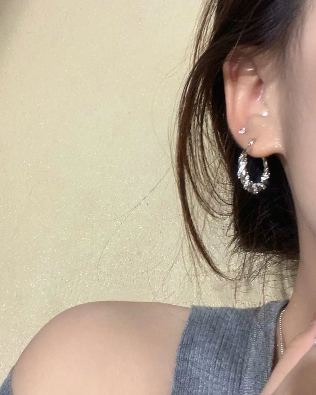 Twisted Sparkle Hoops