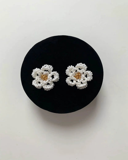 White Camellia Pearl Set