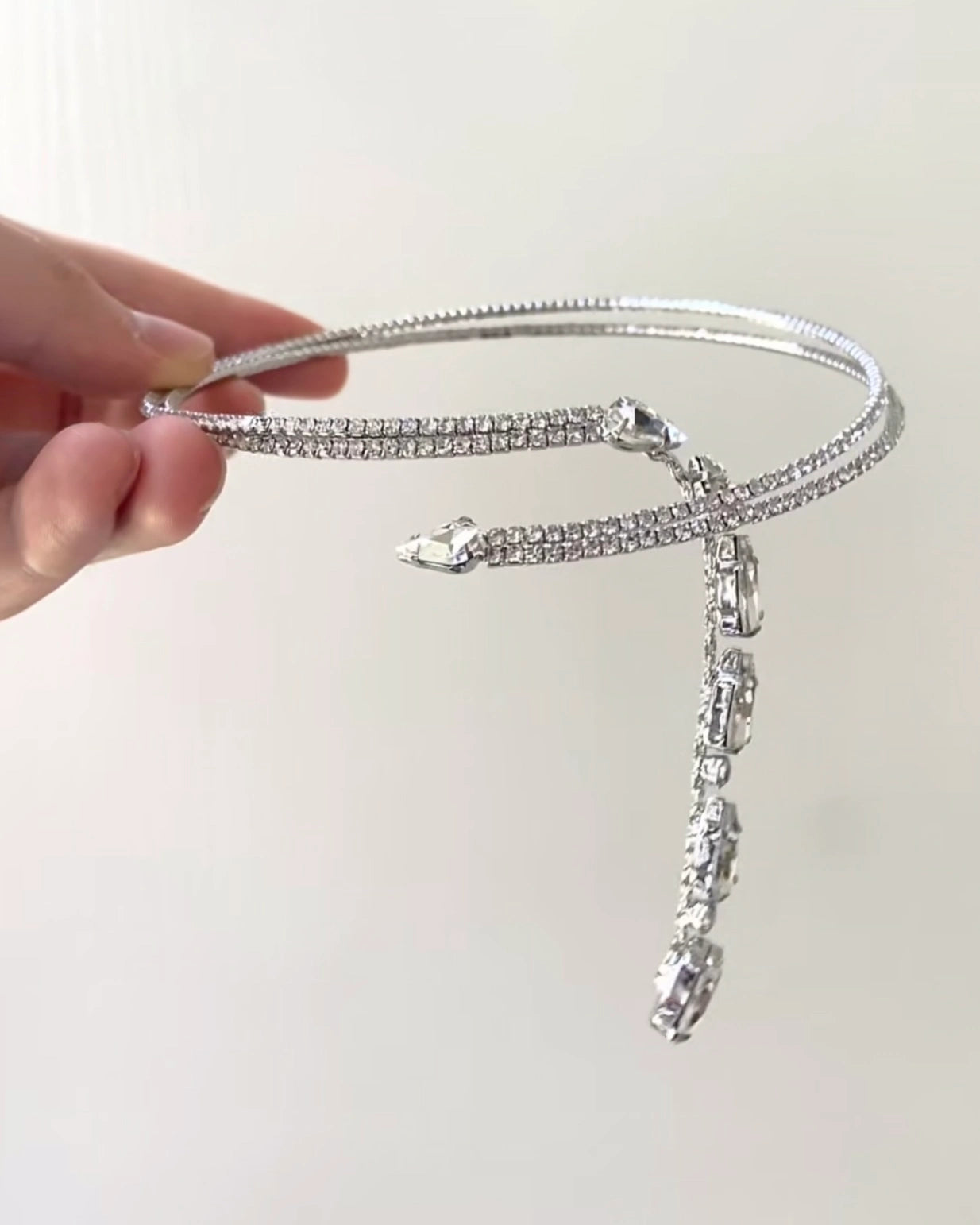 Teardrop Y Necklace