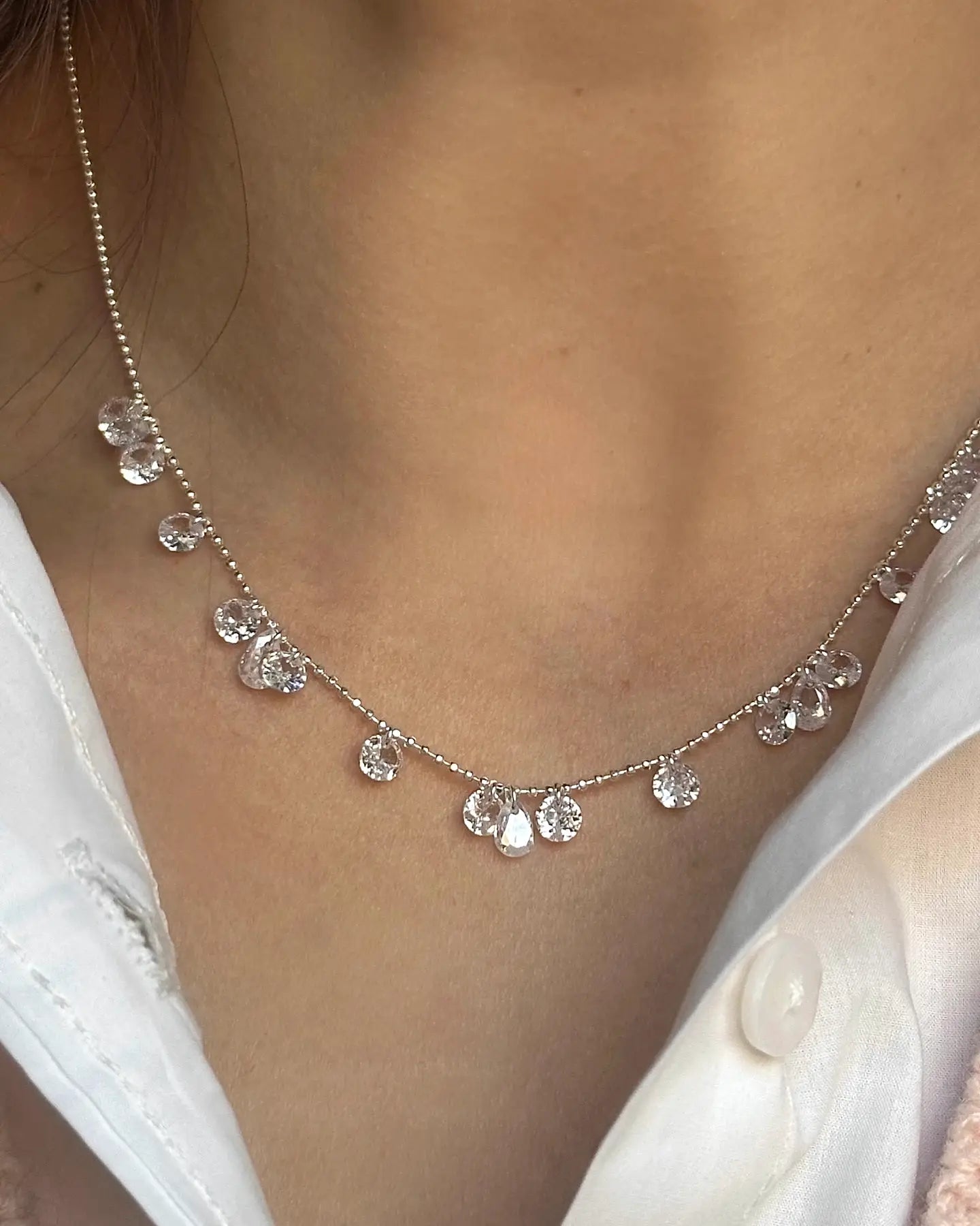 Crystal Dewdrop Necklace