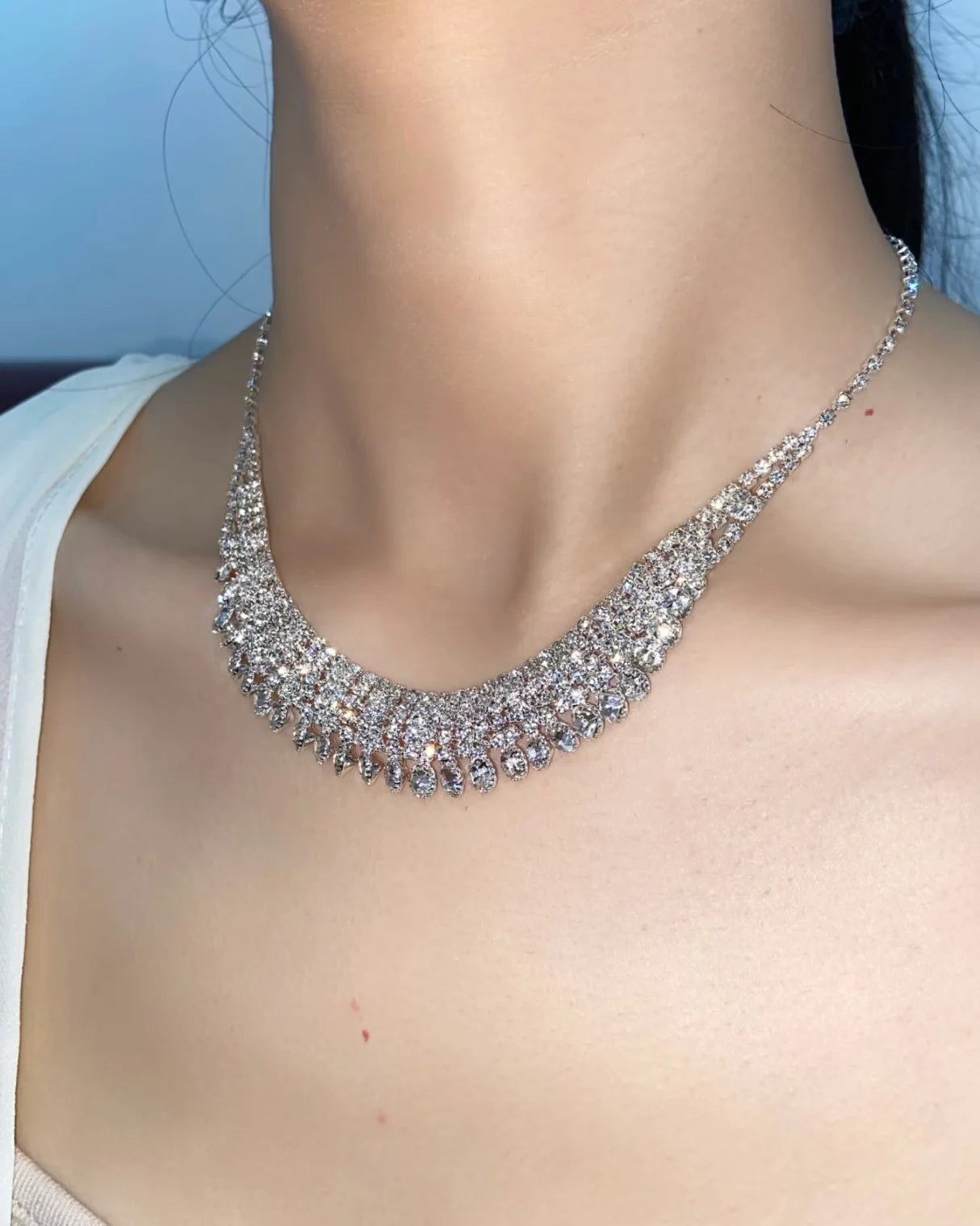 Crystal Cascade Necklace