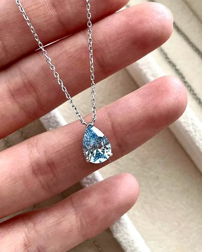 Blue Drop Necklace
