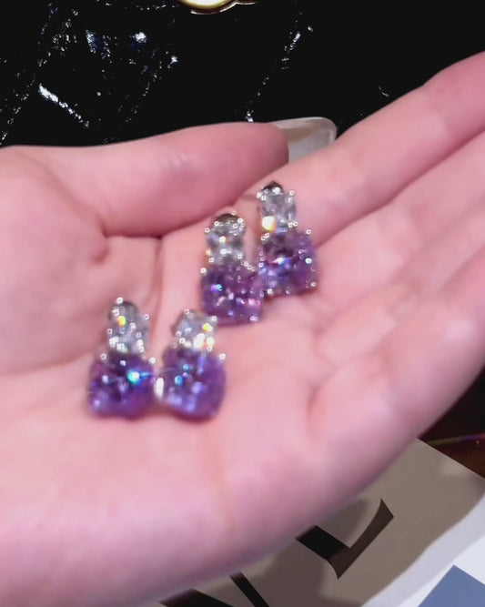 Violet Glow Earrings