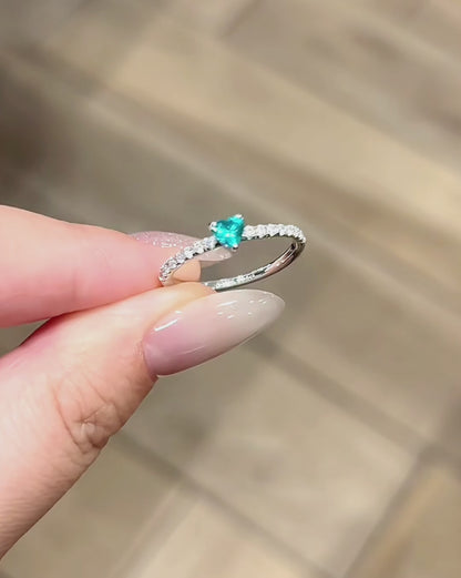 Aurora Heart Ring